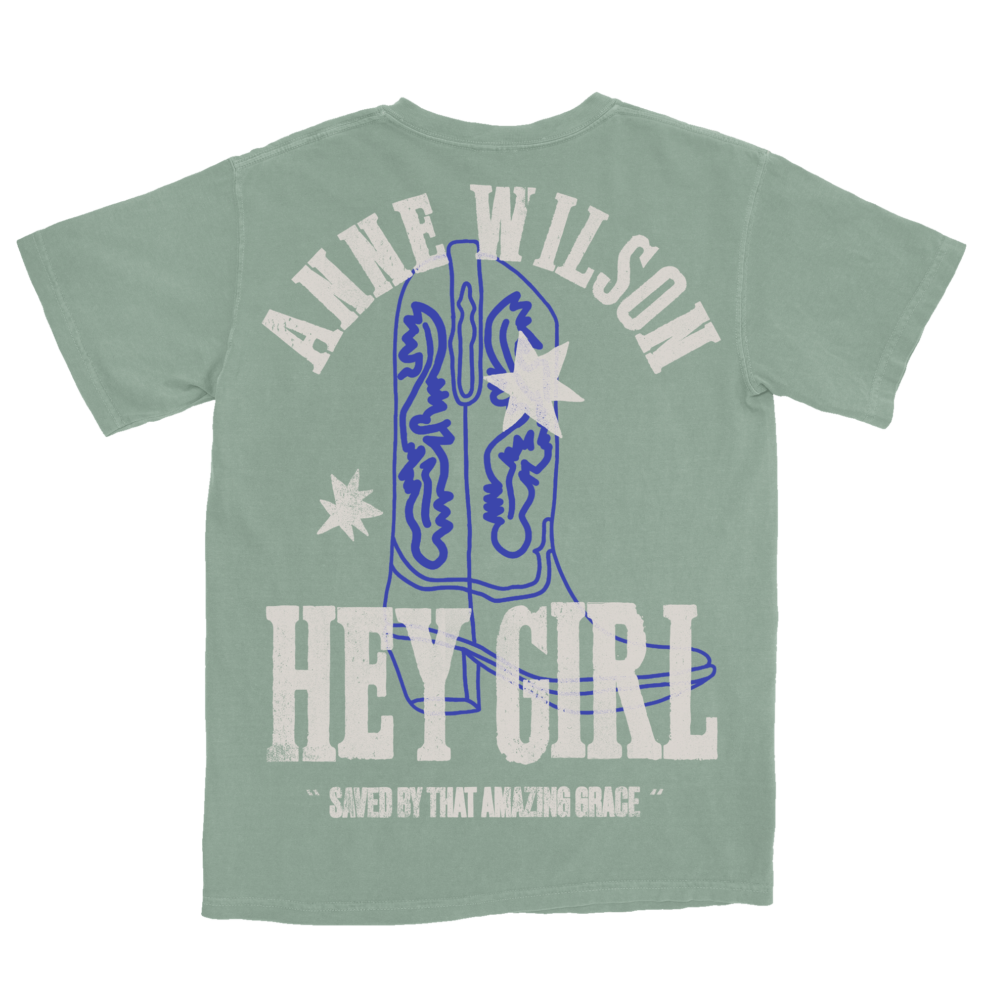 Hey Girl Boot Tee - Bay Green – Anne Wilson Official