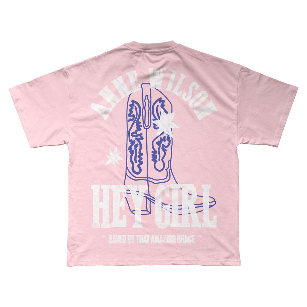Hey Girl Boot Tee - Pink – Anne Wilson Official